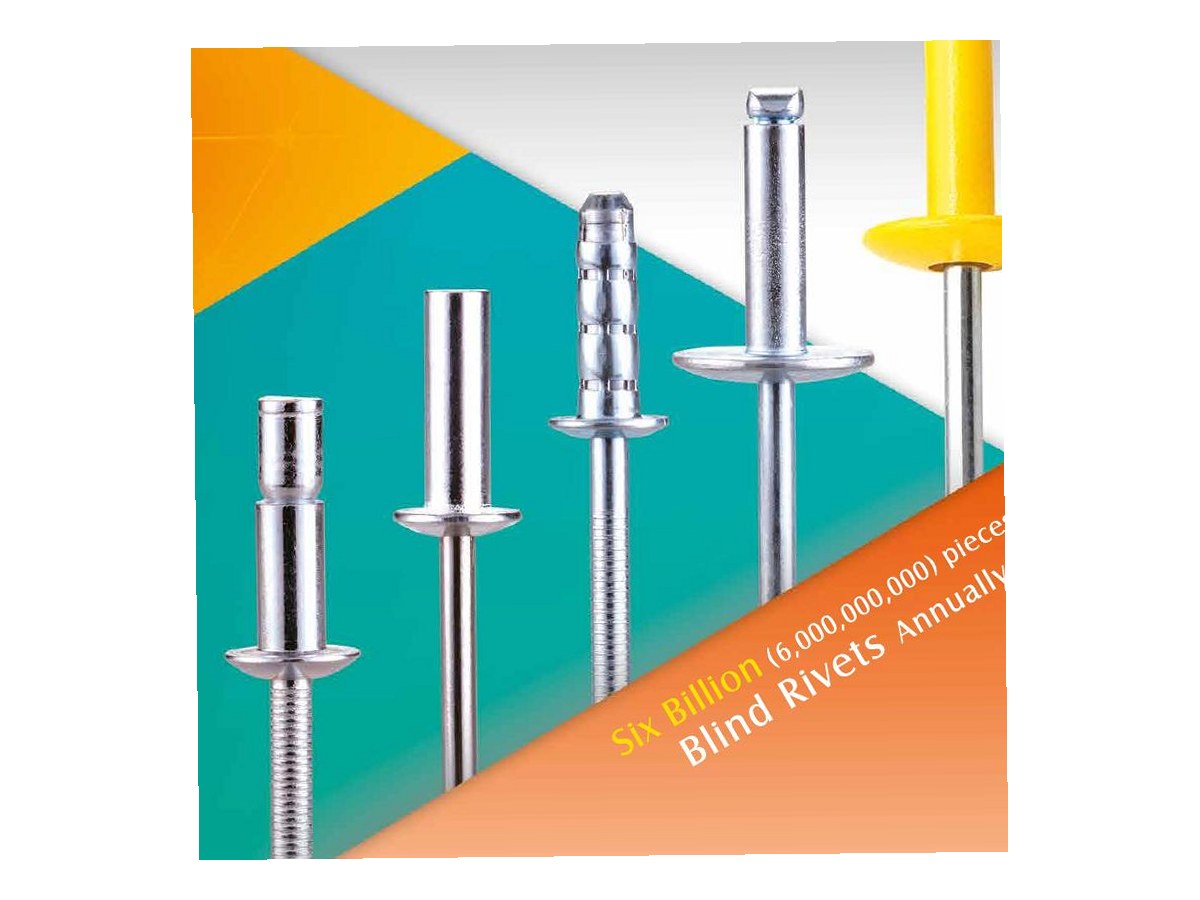 Color Painted Blind Rivet