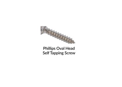 Phillips Oval Head Self Tapping Screw